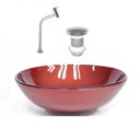 Ver imagem 1 de Cuba de Vidro Redonda 42cm + Valvula + Torneira