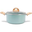 Ver imagem 4 de Jogo de Panelas Brinox Antiaderente Ceramic Life 5 Peças Botanika com Indução Verde