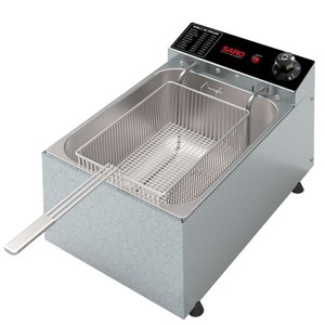 Fritadeira Elétrica Saro com 1 Cuba 3000w 50/60 Hz 5 Litros Inox 220v Fr22