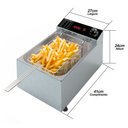 Ver imagem 3 de Fritadeira Elétrica Saro com 1 Cuba 3000w 50/60 Hz 5 Litros Inox 220v Fr22