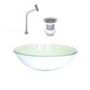 Ver imagem 1 de Cuba de Vidro Redonda 42cm + Valvula + Torneira