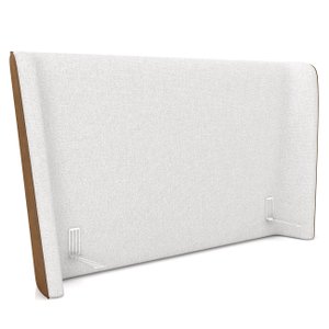 Cabeceira Cama Box King 195cm Nicea P02 Bouclê Off/caramelo - Mpozenato