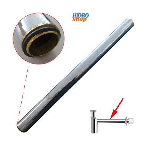 Tubo Saída Longo Deca Com Rosca 1.1/2" 50 Cm - 4606023