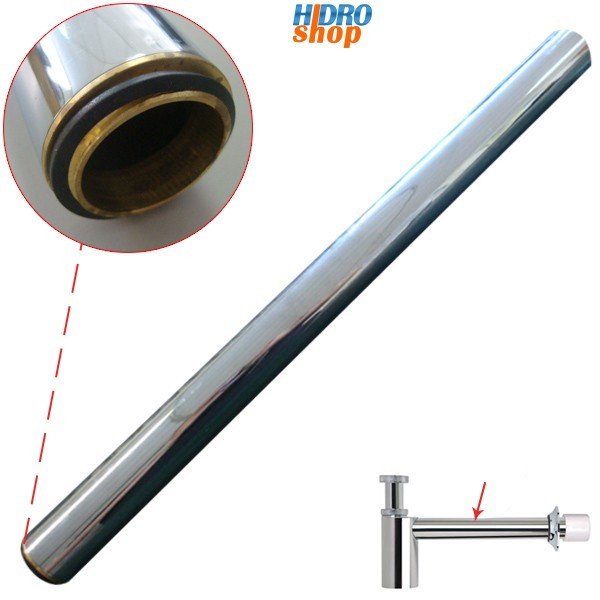 Tubo Saída Longo Deca Com Rosca 1.1/2" 50 Cm - 4606023 - 2
