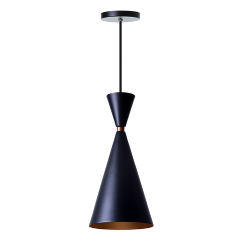 Lustre Pendente Moscou Para Mesa Balcão Gourmet Cor: Preto