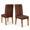 Ver imagem 5 de Mesa de Jantar Kiara 160cm Com 6 Cadeiras Yasmin D04 Freijó/Veludo Moca - Mpozenato Kiara/Yasmin