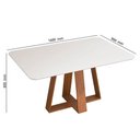 Ver imagem 4 de Mesa de Jantar Kiara 160cm Com 6 Cadeiras Yasmin D04 Freijó/Veludo Moca - Mpozenato Kiara/Yasmin