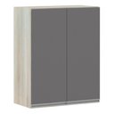 Ver imagem 1 de Armário Para Cozinha 60cm 2 Portas Lis Legno Crema C/Cinza