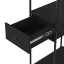 Ver imagem 5 de Escrivaninha Mesa Escritório Criare com 1 Gaveta 125cm Industrial Preto