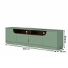 Rack para Tv até 75 Polegadas Santorini 4 Portas Hortelã/amêndoa - Colibri - 4