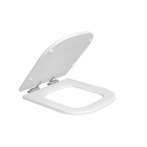 Assento Poliéster Deca Slow Close com Protekto Axis/quadra/polo/unic Branco - Ap.217.17