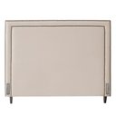 Ver imagem 1 de Cabeceira King Size Maísa 195cm C/ Frame Suede Bege