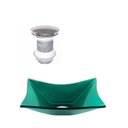 Ver imagem 1 de Cuba de Vidro Retangular 39cm + Valvula Click