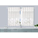 Ver imagem 3 de Cortina Cozinha Renda Bérgamo 1,48x0,38x2,00:bege