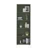 Kit 2 Estantes para Livros com 5 Prateleiras 120cmx60cm - 5