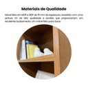 Ver imagem 7 de Kit 2 Estantes para Livros com 5 Prateleiras 120CMX60CM Marrom/Cinamomo