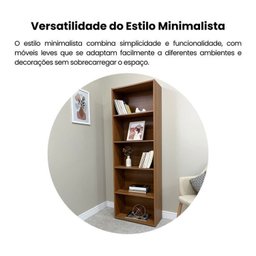 Kit 2 Estantes para Livros com 5 Prateleiras 120cmx60cm - 12