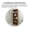 Kit 2 Estantes para Livros com 5 Prateleiras 120cmx60cm - 12