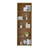 Kit 2 Estantes para Livros com 5 Prateleiras 120cmx60cm - 18