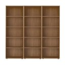 Ver imagem 2 de Kit 3 Estantes para Livros com 5 Prateleiras 180cmx60cm