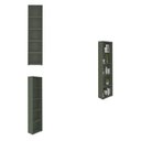 Ver imagem 2 de Kit 3 Estantes para Livros com 5 Prateleiras 180CMX60CM Verde/Menta