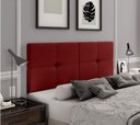 Ver imagem 2 de Cabeceira Suspensa Bruna Cama Box Casal 140cm X 55cm para Parede Vermelho