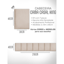 Ver mais imagens de Kit 7 Módulos de Cabeceira Estofada Cama Box Casal King Modulada 2,10mx40cm