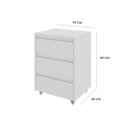 Ver imagem 4 de Gaveteiro para Escritório 3 Gavetas com Rodízios Cáli