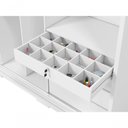 Ver imagem 4 de Guarda Roupa Casal Cadenza 2 Porta Correr 6 Gavetas com Espelho 100% Mdf Branco Fenix