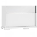 Ver imagem 5 de Guarda Roupa Casal Cadenza 2 Porta Correr 6 Gavetas com Espelho 100% Mdf Branco Fenix