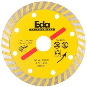 Disco Diamantado Turbo - 110 Mm (4.1-2") - Eda