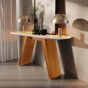 Aparador Laca/vidro 135x35cm Atena Design Alternativo