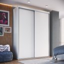 Ver imagem 1 de Guarda-Roupa Solteiro 2 Portas de Correr RC2201 Branco