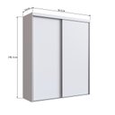 Ver imagem 4 de Guarda-Roupa Solteiro 2 Portas de Correr RC2201 Branco