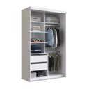 Ver imagem 2 de Guarda-Roupa Solteiro com Espelho 2 Portas de Correr RC2205 Branco