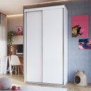 Ver imagem 1 de Guarda-Roupa Solteiro 2 Portas de Correr RC2205 Branco