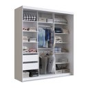 Ver imagem 2 de Guarda-Roupa Casal 3 Portas de Correr RC3105 Branco