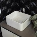 Ver imagem 1 de Cuba de Apoio Quadra 35cm Slin com Válvula Oculta  Agnes.T