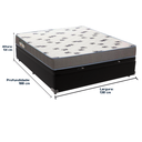 Ver imagem 3 de Cama Box Baú e Colchão Light Espuma D33 Casal Ortobom: Preto
