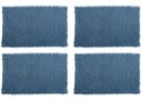Ver imagem 1 de 4 Tapetes de Banheiro Bolinha 58 X 38cm Antiderrapante Azul