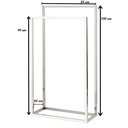 Ver imagem 4 de Toalheiro Porta Toalha de Piso Linha Larissa em Aço Inox 304 Stainless