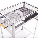 Ver imagem 4 de Churrasqueira Inox Nº4 Gigante com Grelha e pé removivel Brasa Grill