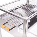 Ver imagem 3 de Churrasqueira Inox Nº4 Gigante com Grelha e pé removivel Brasa Grill