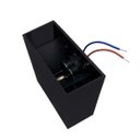 Ver imagem 2 de Arandela Quadrada C/2 Fachos Ip65 4w 3000k 260lm Preto-astraled