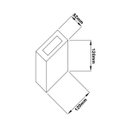 Ver imagem 4 de Arandela Quadrada C/2 Fachos Ip65 4w 3000k 260lm Preto-astraled