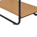 Ver imagem 6 de Estante de Livros Industrial Aço 35CMX150CM Estilo Criare Marrom/Preto/Nature