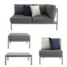 Conjunto Jardim e Varanda 1 Chaise 1 Sofá 1 Puff 1 Mesa Lateral Refúgio CabeCasa MadeiraOriginals - 10