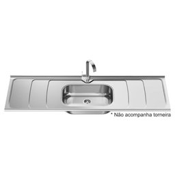 Pia Inox Dubai 1,80m Cuba N2 Furo 3.1/2" Ghelplus - 1