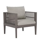 Ver imagem 4 de Kit com 1 Sofa e 2 Poltronas Maui em Polipropileno com Estofado Resistente a Água Cinza