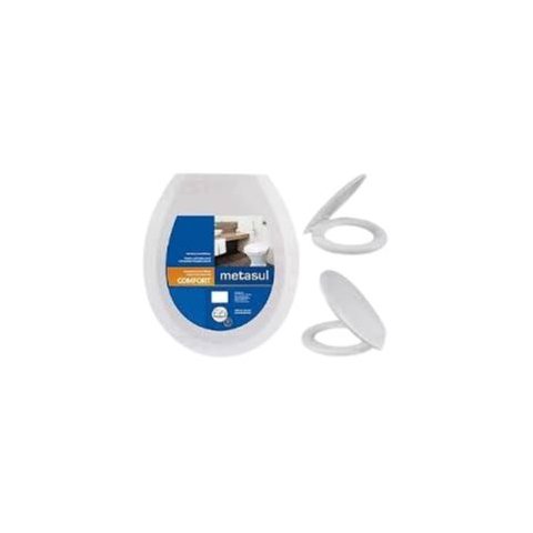 Assento Sanitário Br Soft Oval Tampa Vaso Banheiro - Metasul
